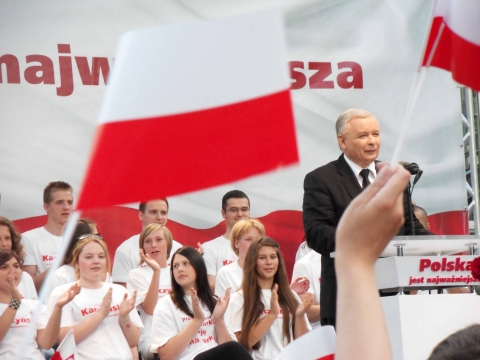 Jaroslaw Kaczyński, Parteichef der Nationalkonservativen PiS